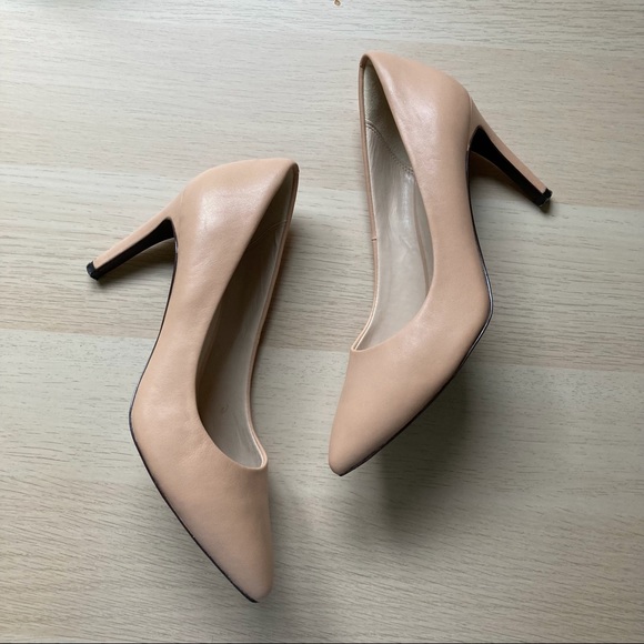 Cole Haan Shoes - Womens Cole Haan 3/2 inch heel, nude or tan, pointed toe, size 7 1/2B